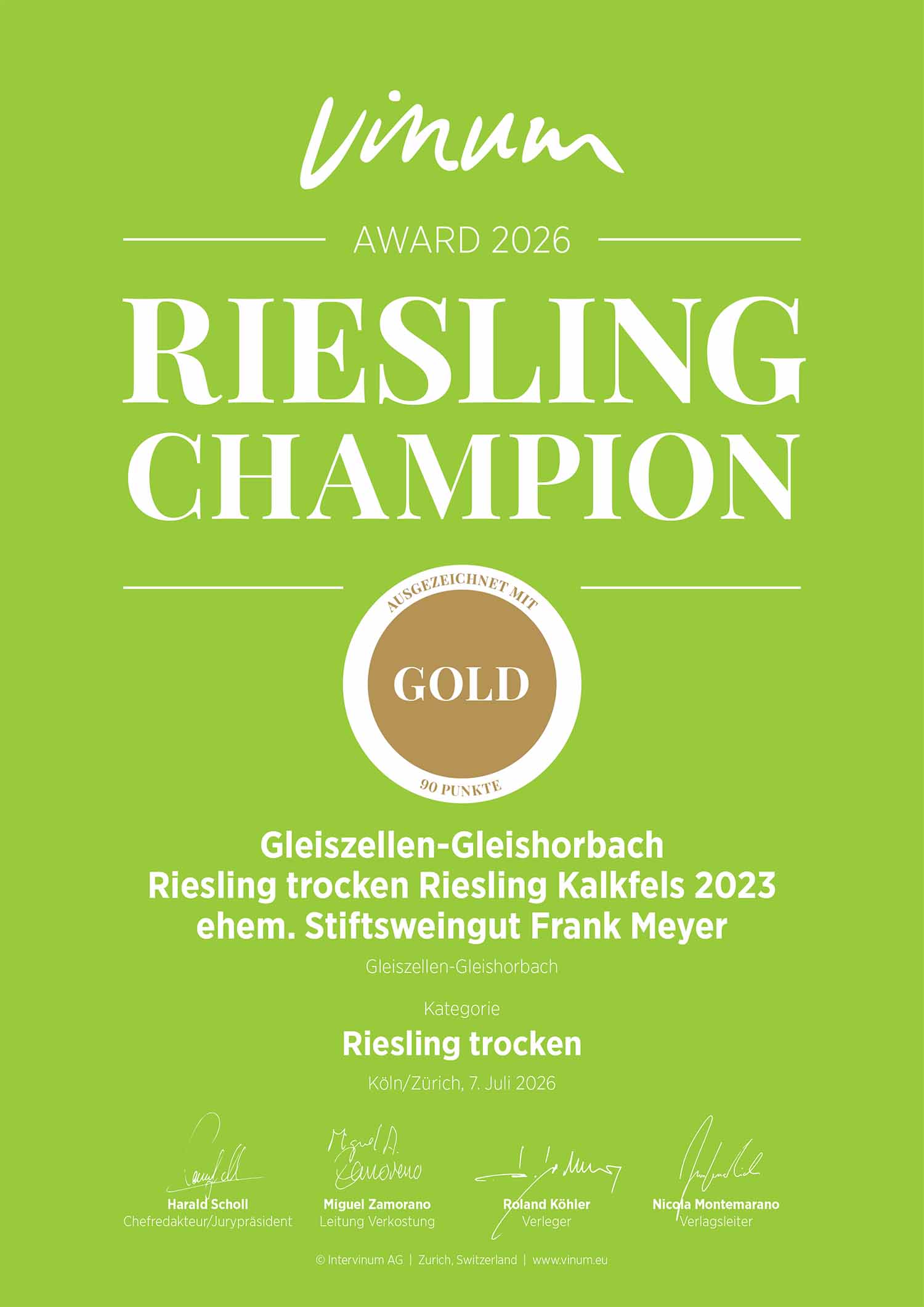 2023 Riesling Kalkfels – Bild 2